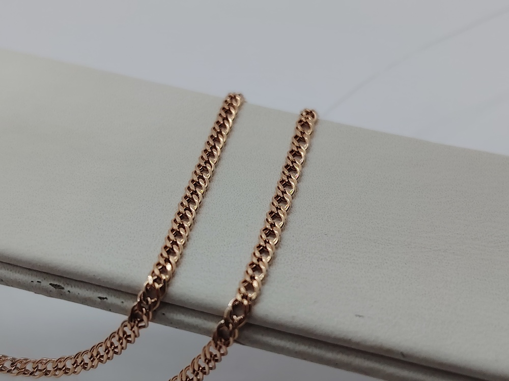 ЦЕПЬ ПУСТОТЕЛАЯ Ромб двойной (Au 585)