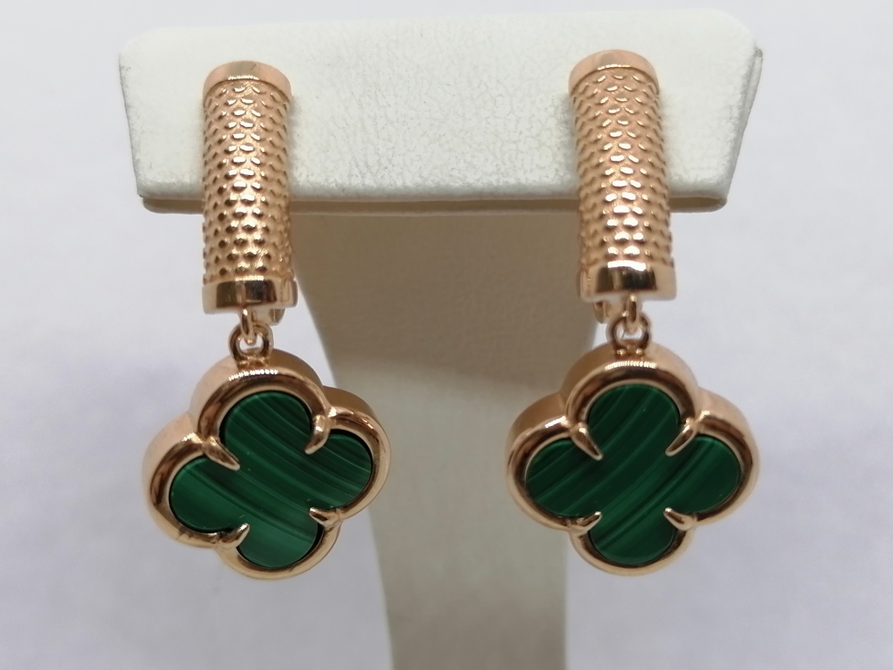 СЕРЬГИ С КАМНЕМ (Au 585)