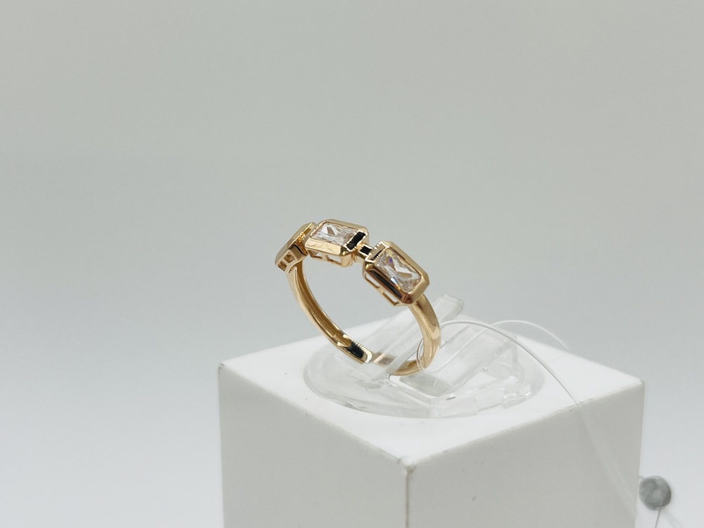 КОЛЬЦО С КАМНЯМИ (Au 585)