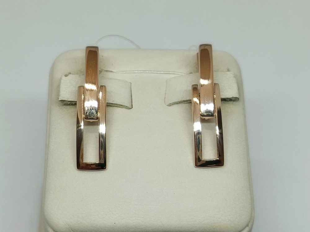 СЕРЬГИ БЕЗ КАМНЯ (Au 585)