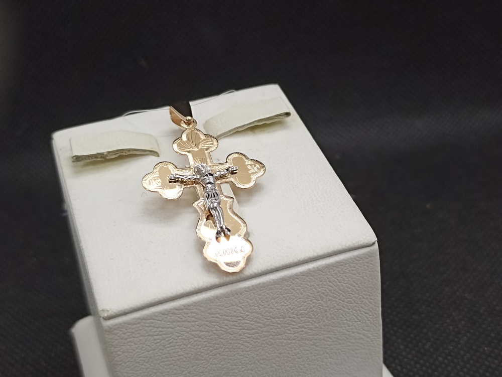 ПОДВЕСКА КРЕСТ без камня (Au 585)