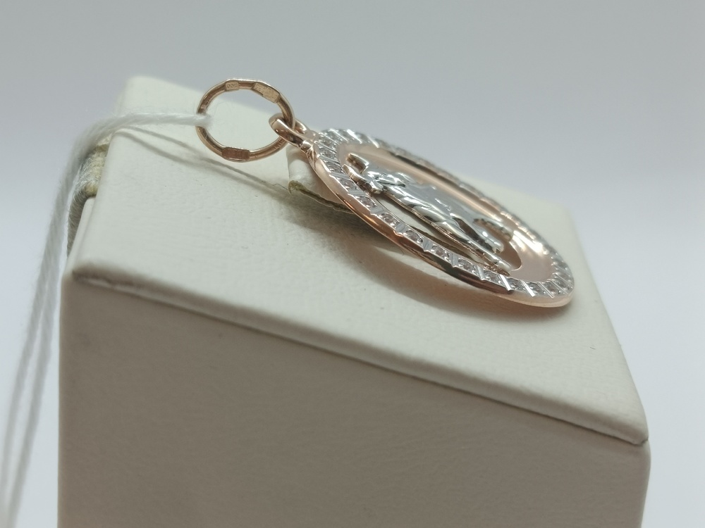 ПОДЗЗТ585 ПОДВЕСКА ЗНАК ЗОДИАКА ТЕЛЕЦ (Au 585)