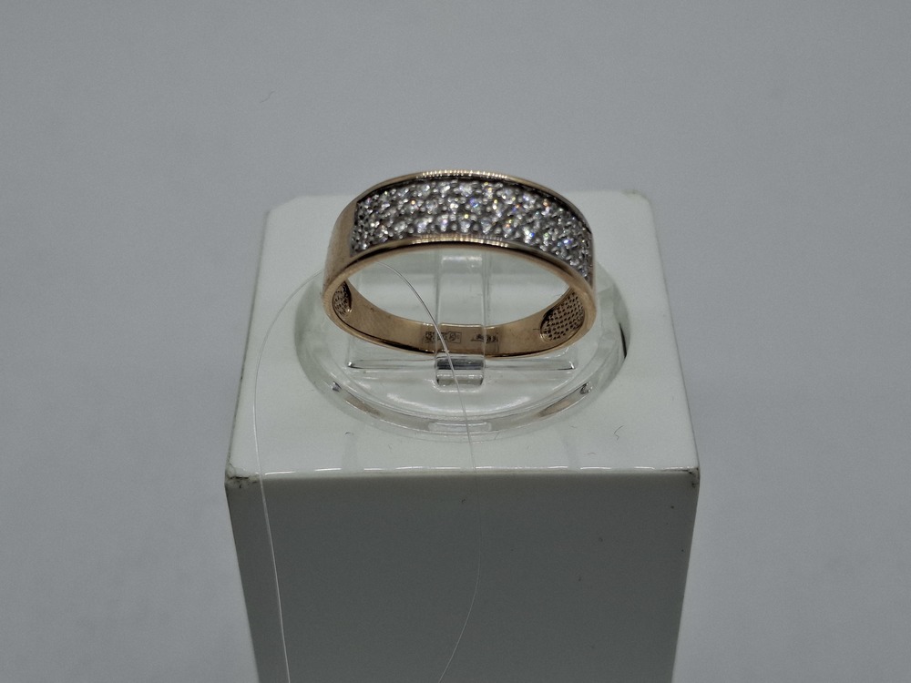 КОЛЬЦО С КАМНЯМИ (Au 585)