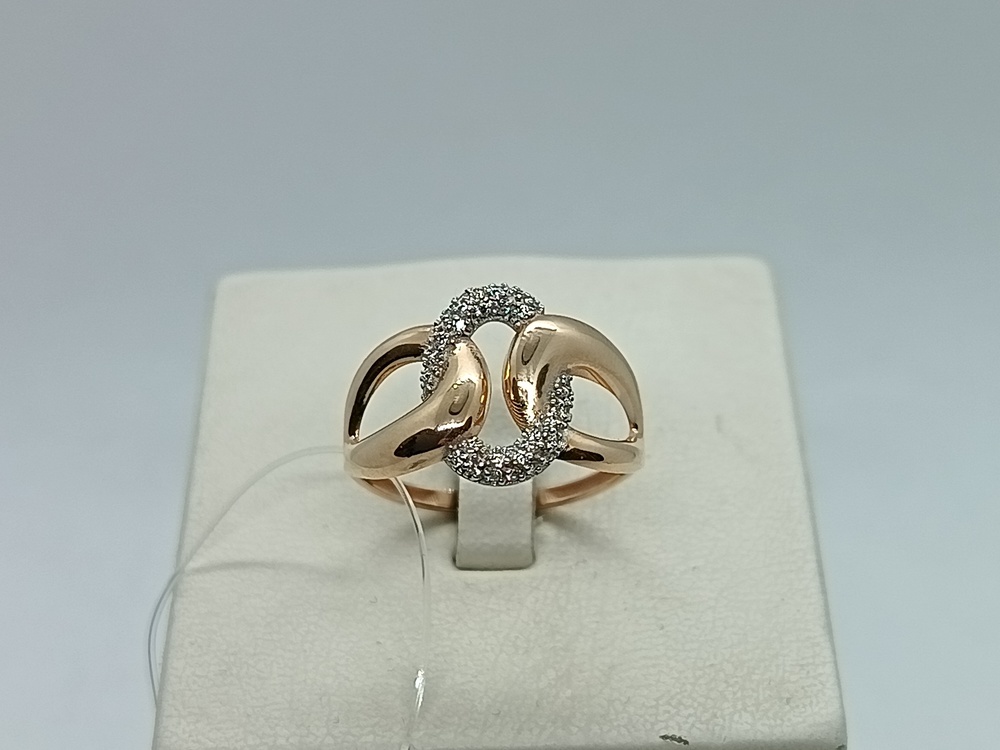 КОЛЬЦО С КАМНЯМИ (Au 585)