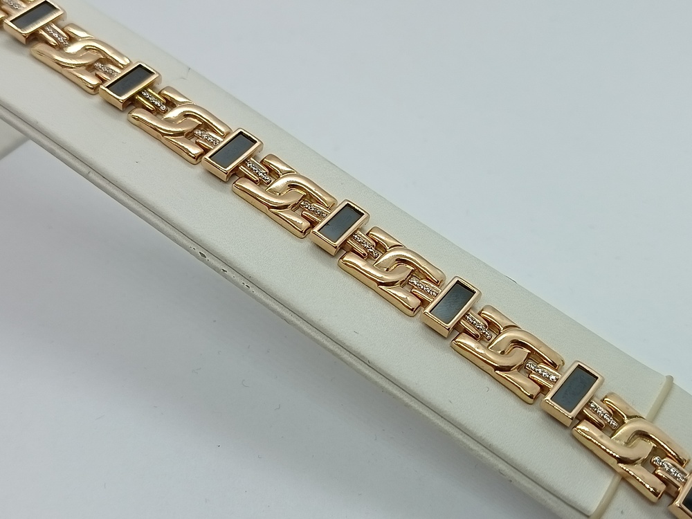 Б585 БРАСЛЕТ С КАМНЯМИ (Au 585)