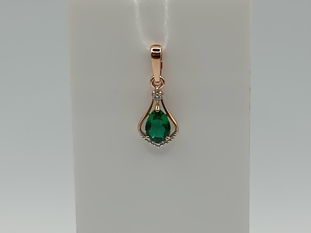 ПОДКМИ585 ПОДВЕСКА С КАМНЯМИ (Au 585)