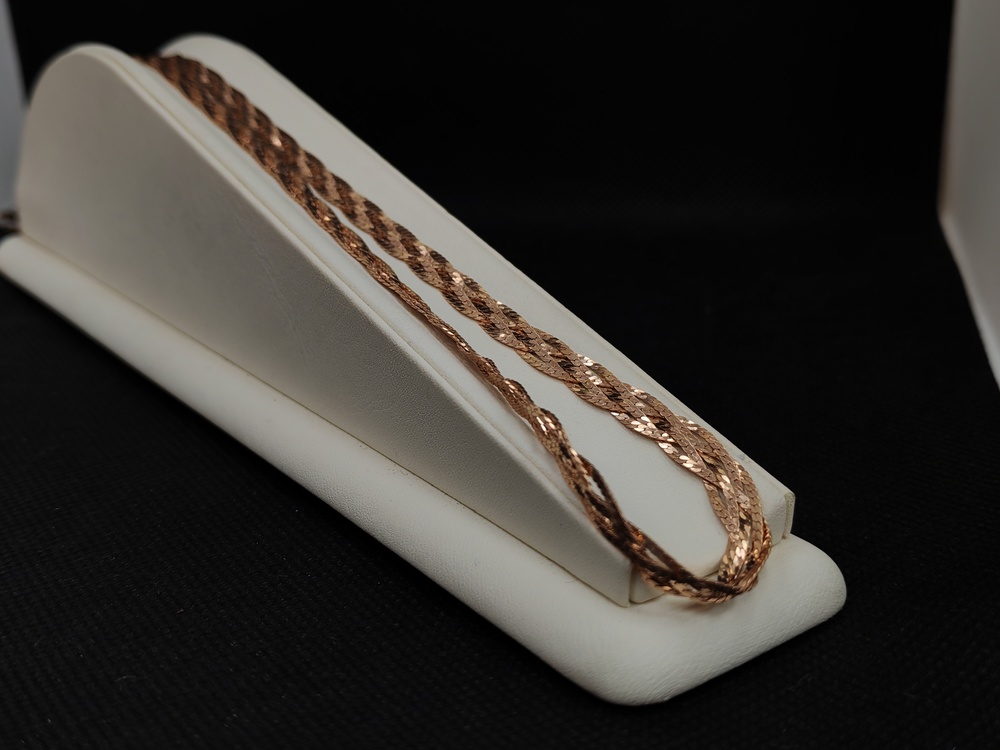 ЦЛКП585 ЦЕПЬ ПОЛНОВЕСНАЯ Косичка(париджина) (Au 585)