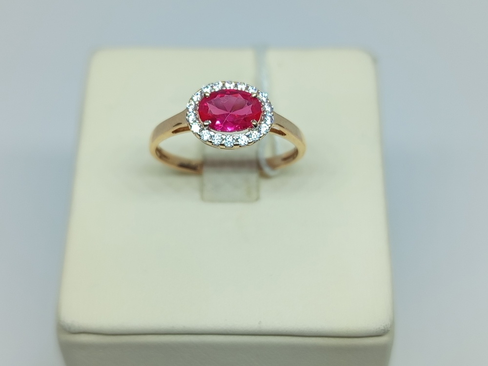 КОЛКМИ585 КОЛЬЦО С КАМНЯМИ (Au 585)