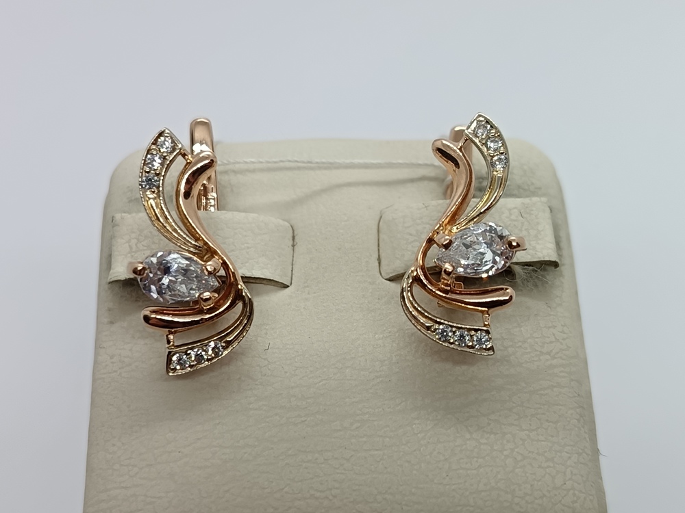 СЕРЬГИ С КАМНЯМИ (Au 585)