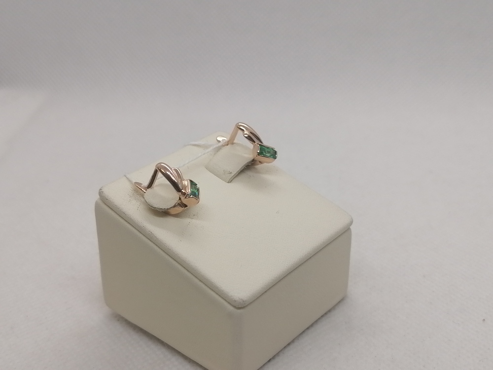 СЕРЬГИ С КАМНЕМ (Au 585)