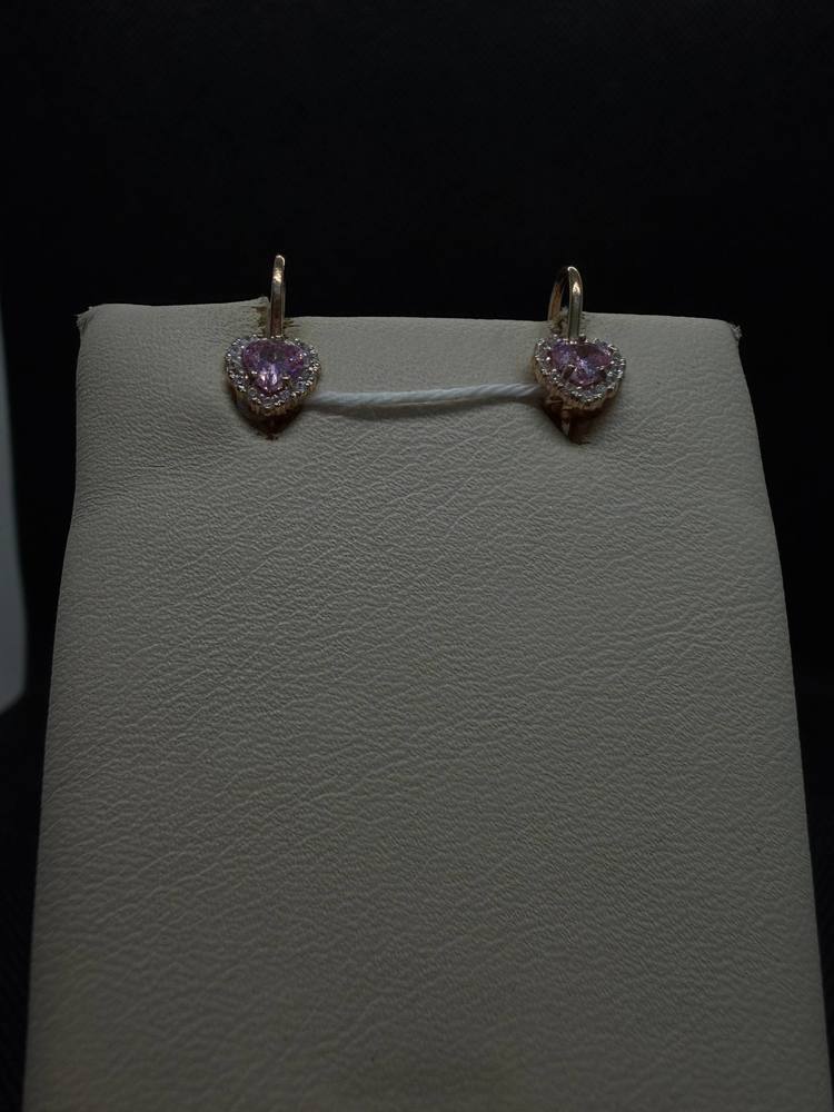 СКМИ585 СЕРЬГИ С КАМНЯМИ (Au 585)