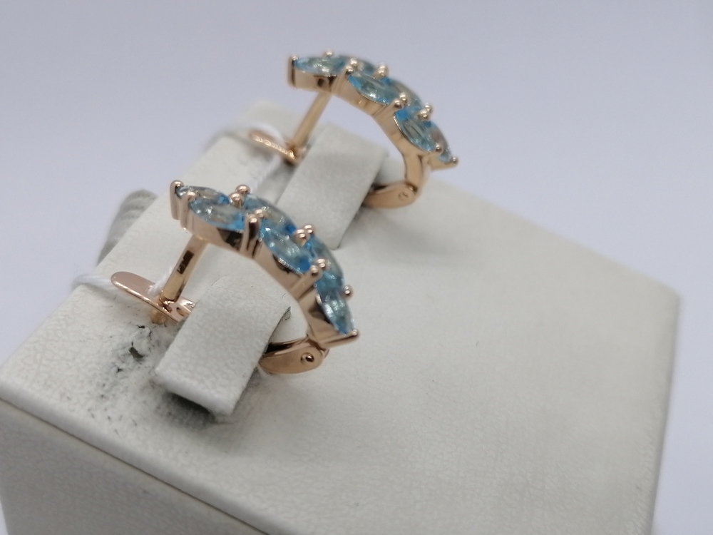 СЕРЬГИ С КАМНЯМИ (Au 585)