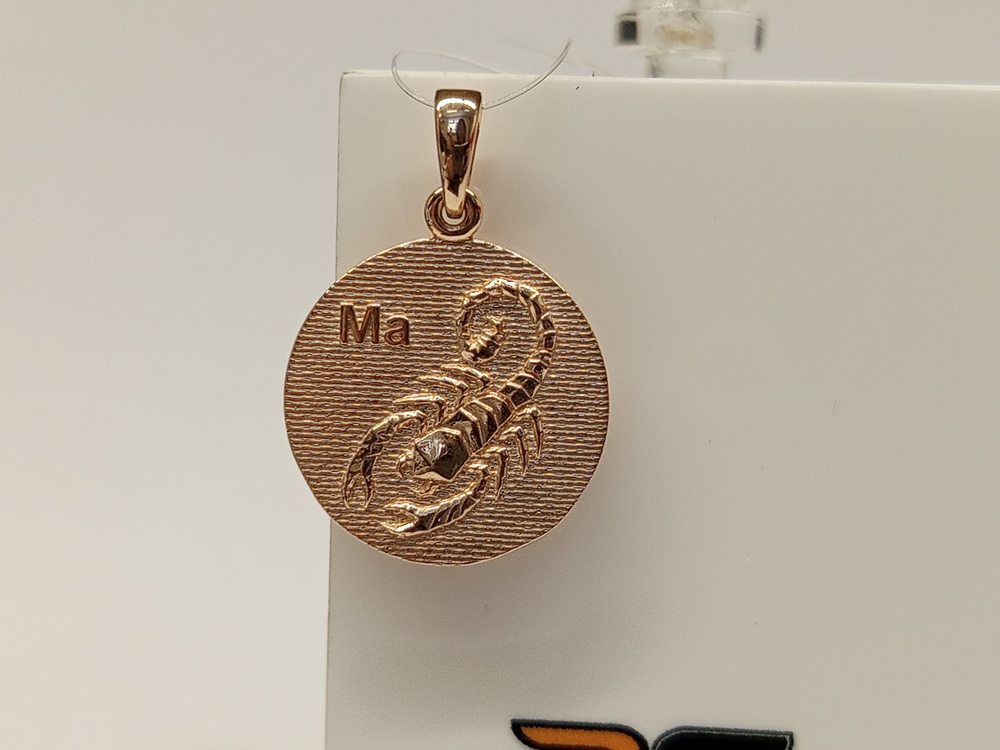 ПОДВЕСКА ЗНАК ЗОДИАКА СКОРПИОН (Au 585)