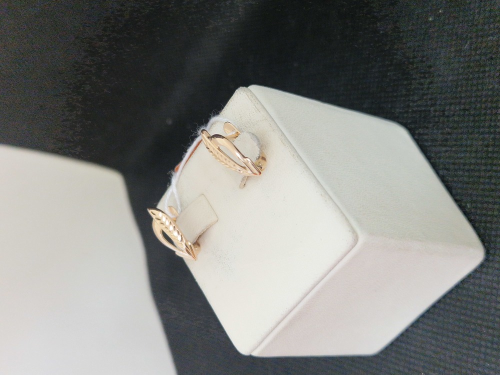 СБКМ585 СЕРЬГИ БЕЗ КАМНЯ (Au 585)