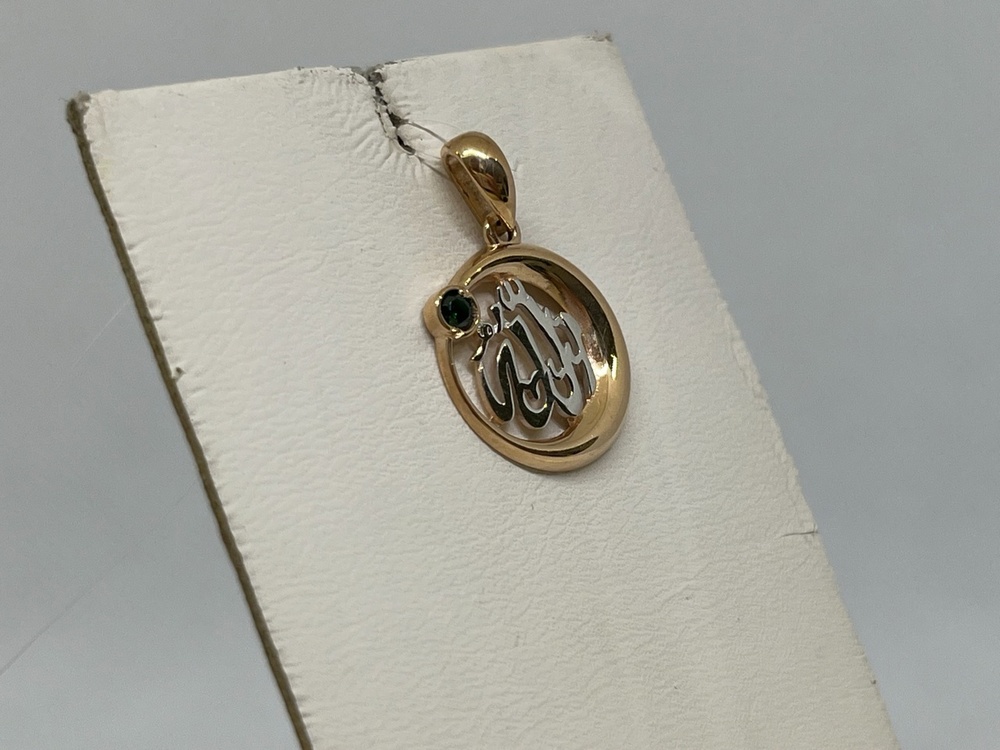 0302056 ПОДВЕСКА КОРАН с камнем (Au 585)