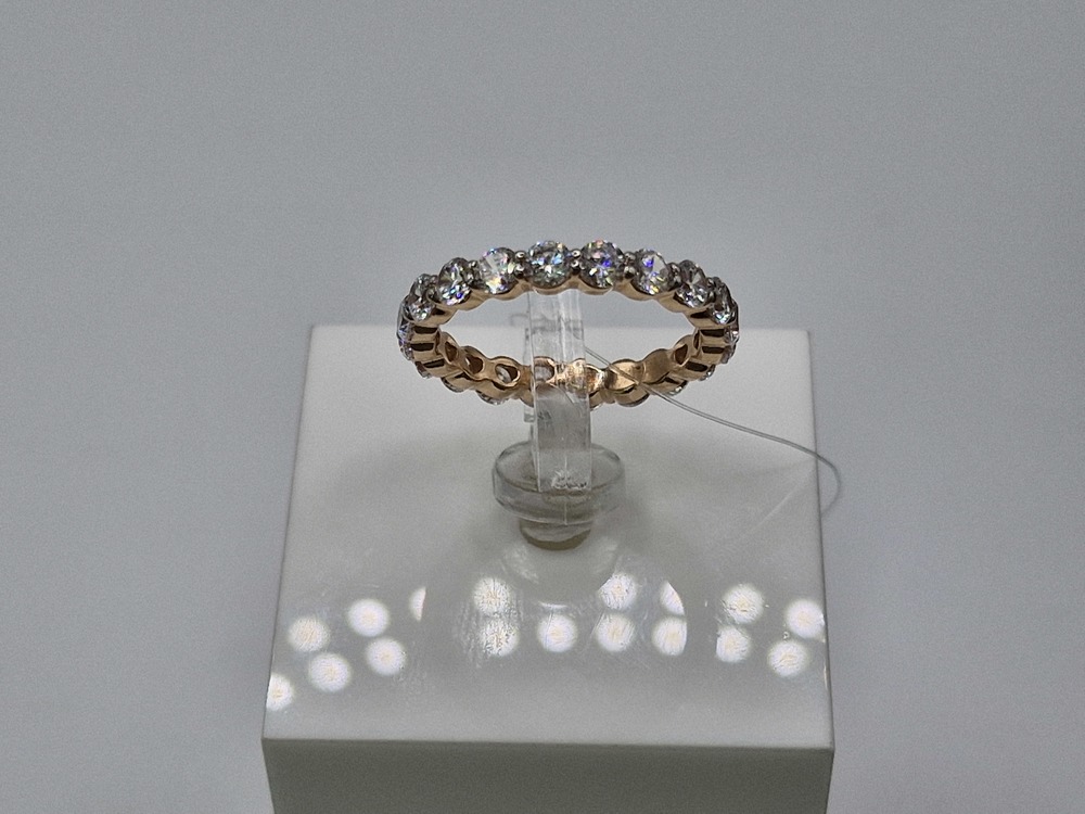 КОЛЬЦО С КАМНЯМИ (Au 585)