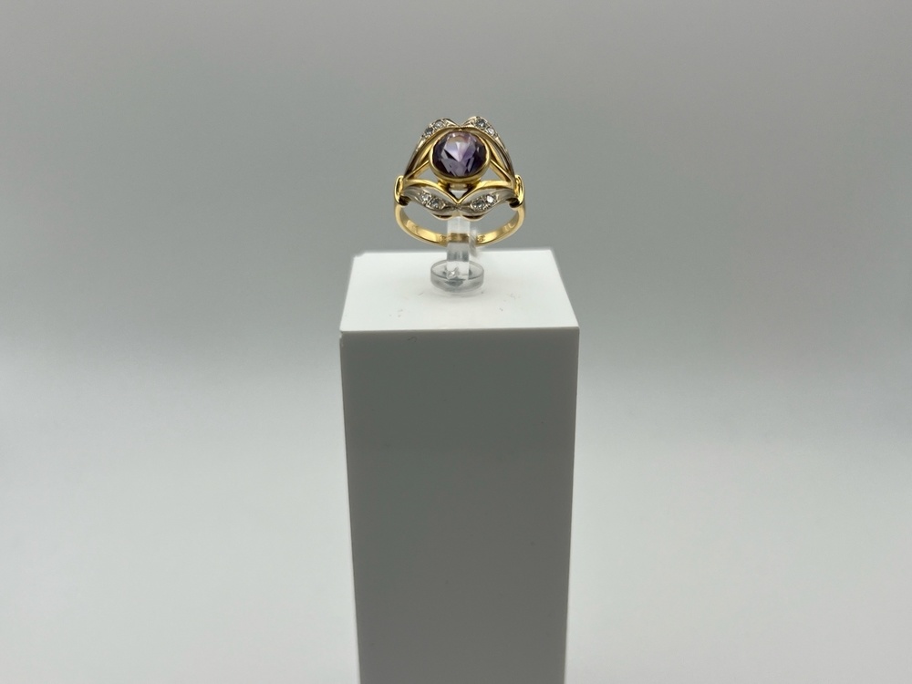 КОЛЬЦО БРИЛЛИАНТ Au 750