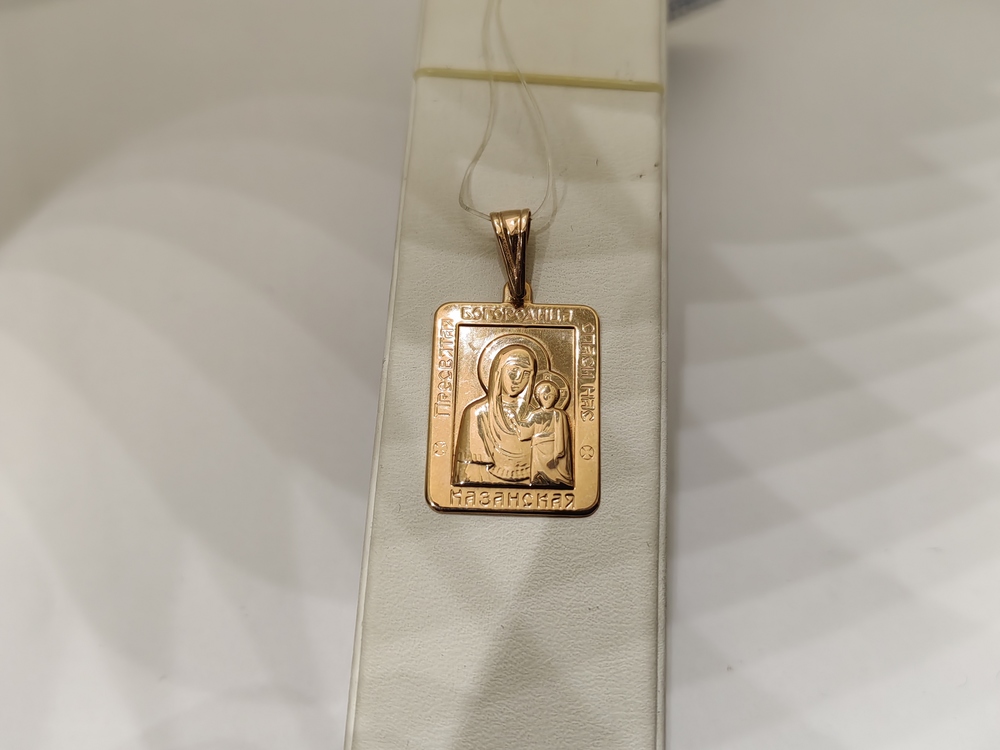 932 ПОДВЕСКА ИКОНА без камня (Au 585)