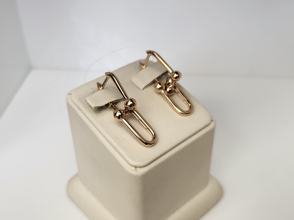 СЕРЬГИ БЕЗ КАМНЯ (Au 585)