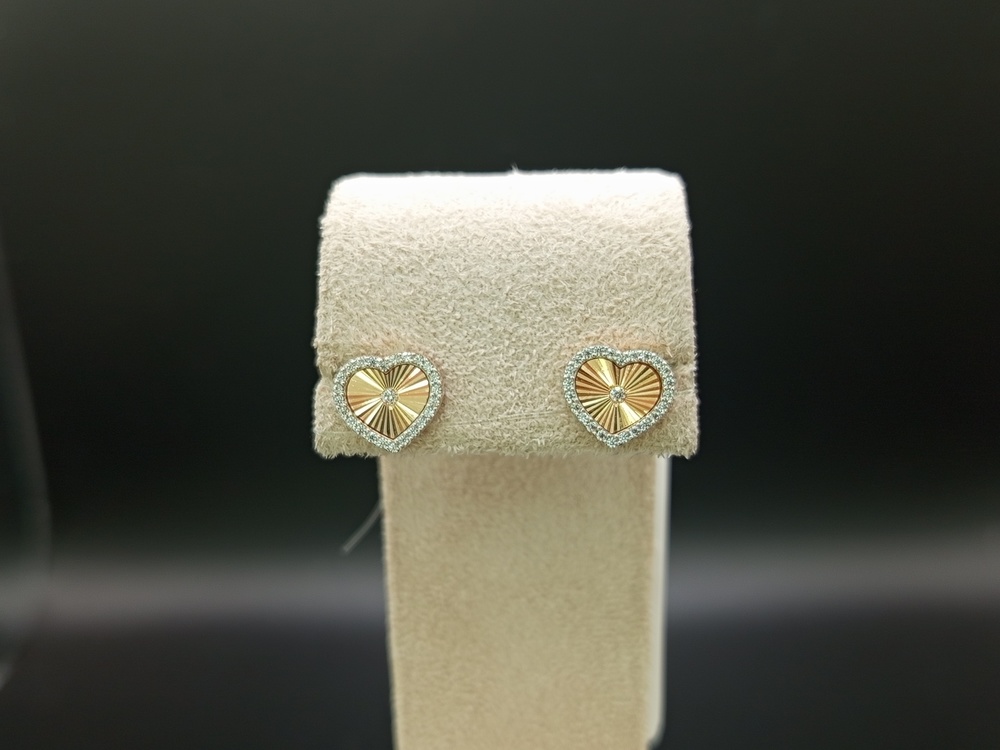 СЕРЬГИ ПУСЕТЫ с камнями (Au 585)