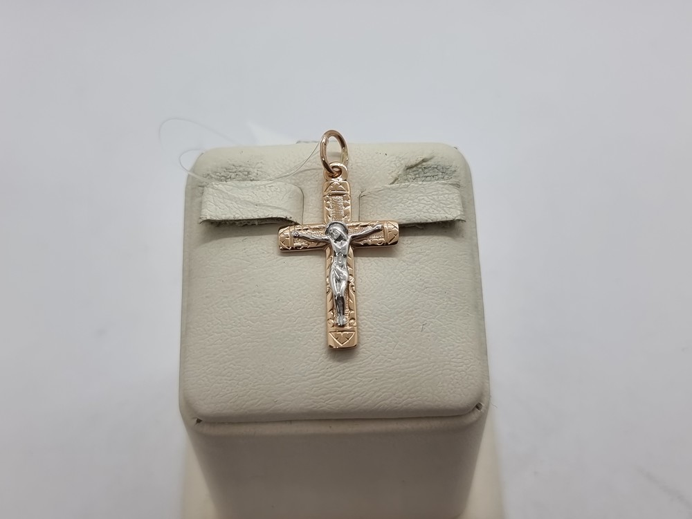 ПОДВЕСКА КРЕСТ без камня (Au 585)