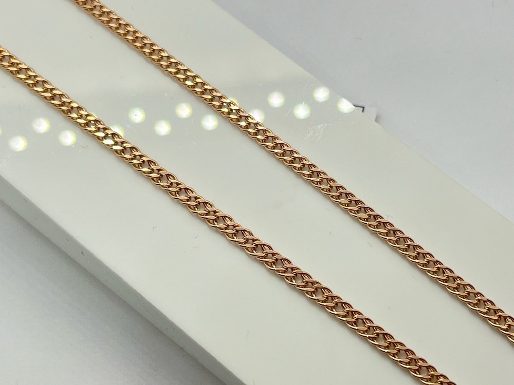 ЦЕПЬ ПУСТОТЕЛАЯ Ромб двойной (Au 585)