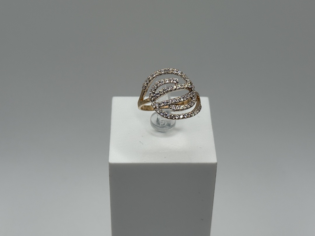 КОЛКМИ585 КОЛЬЦО С КАМНЯМИ (Au 585)