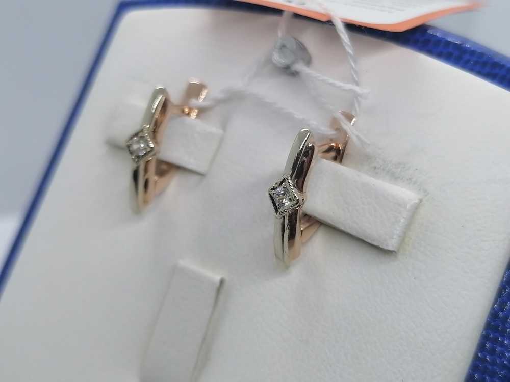 СЕРЬГИ С КАМНЕМ (Au 585)