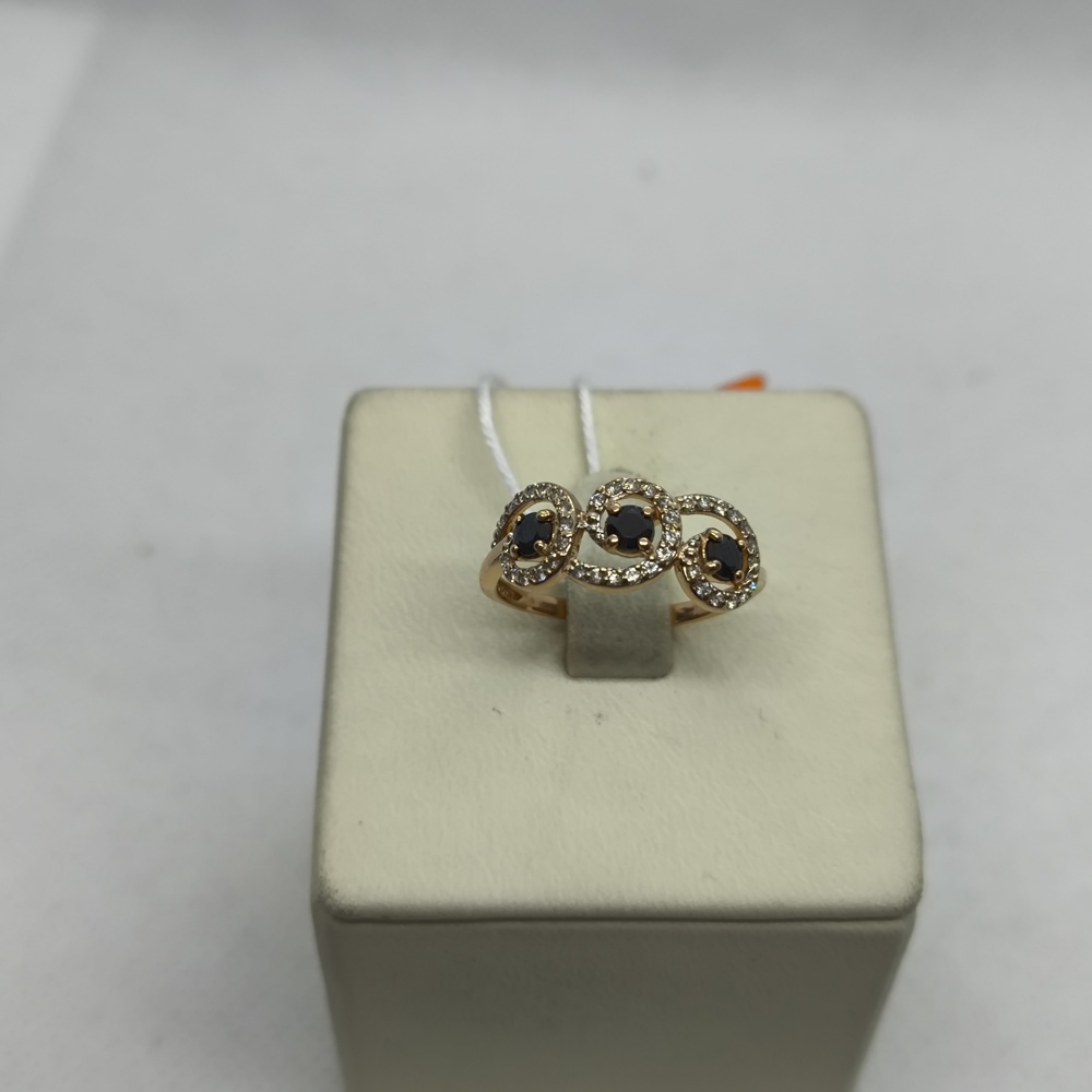 КОЛКМИ585 КОЛЬЦО С КАМНЯМИ (Au 585)