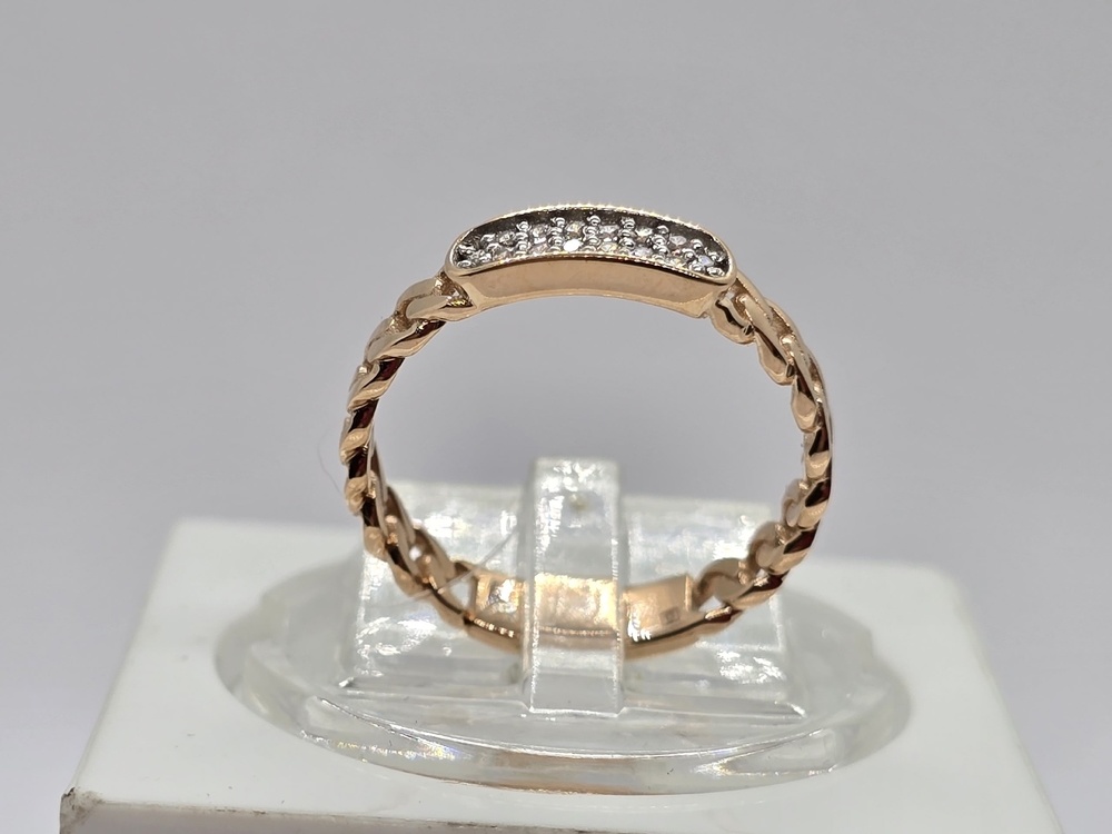 КОЛЬЦО С КАМНЯМИ (Au 585)