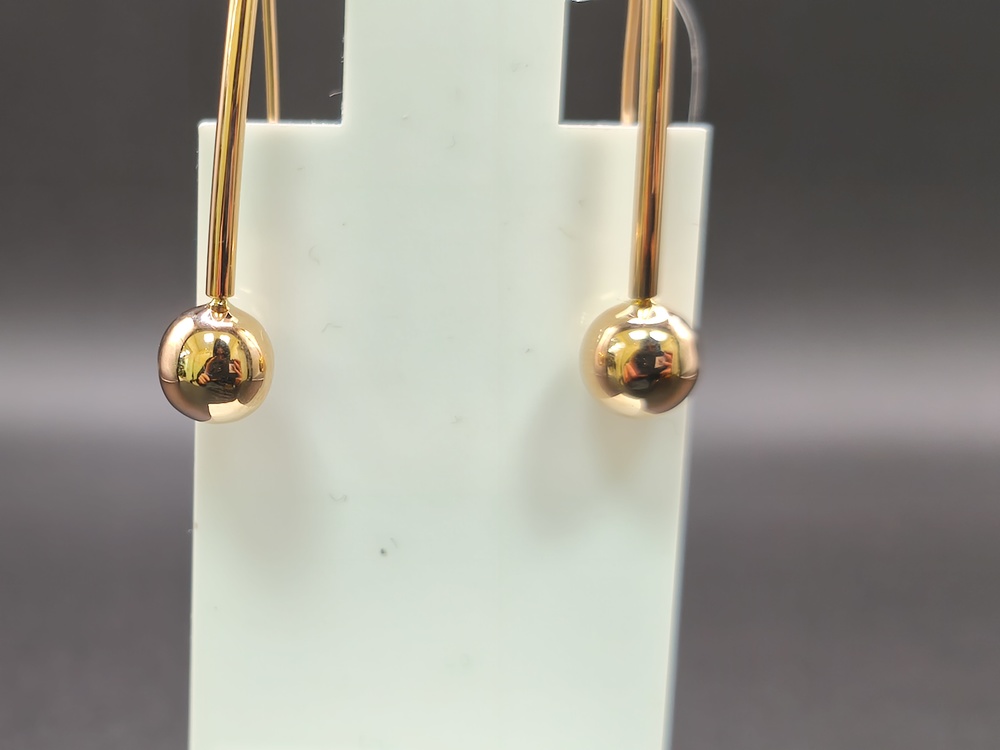 СЕРЬГИ БЕЗ КАМНЯ (Au 585)