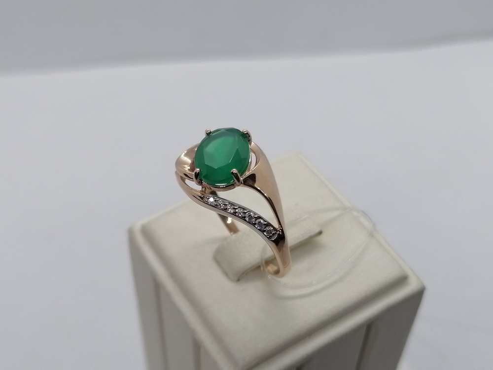 51-310-00924-3 КОЛЬЦО С КАМНЯМИ (Au 585)