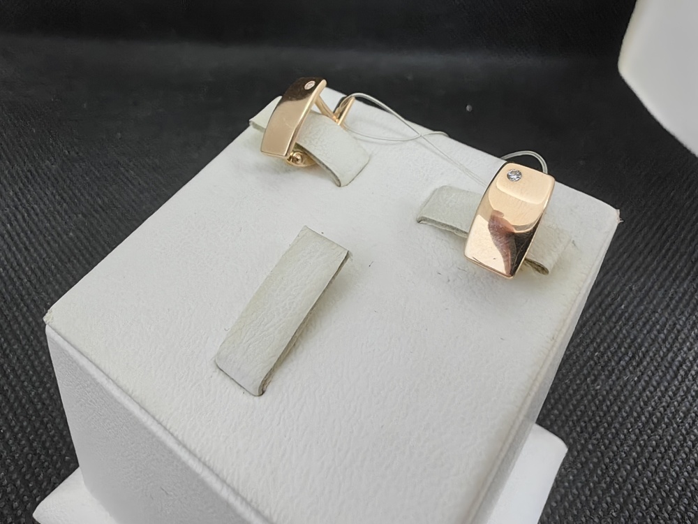 СЕРЬГИ С КАМНЕМ (Au 585)