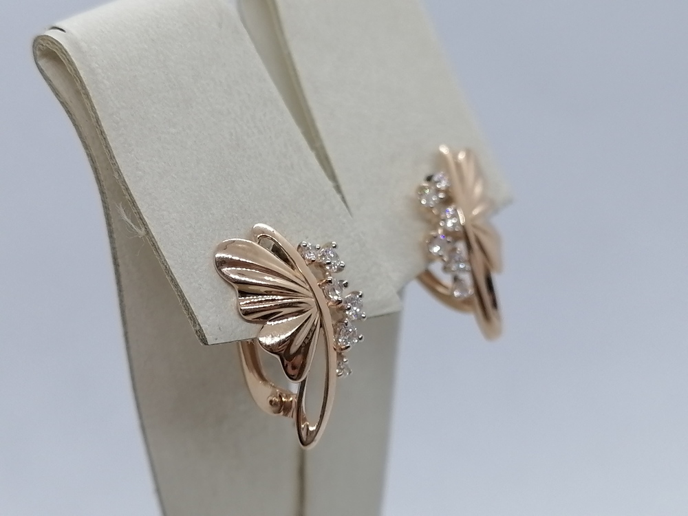 СЕРЬГИ С КАМНЯМИ (Au 585)