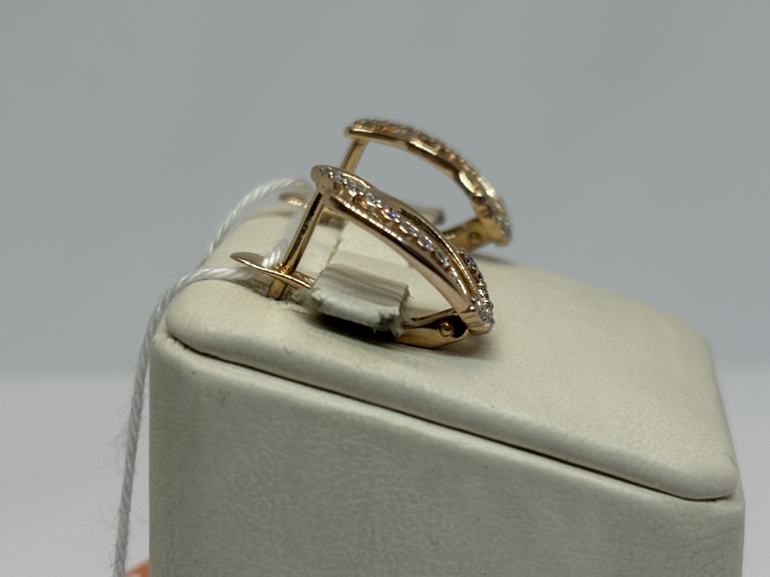 СКМИ585 СЕРЬГИ С КАМНЯМИ (Au 585)