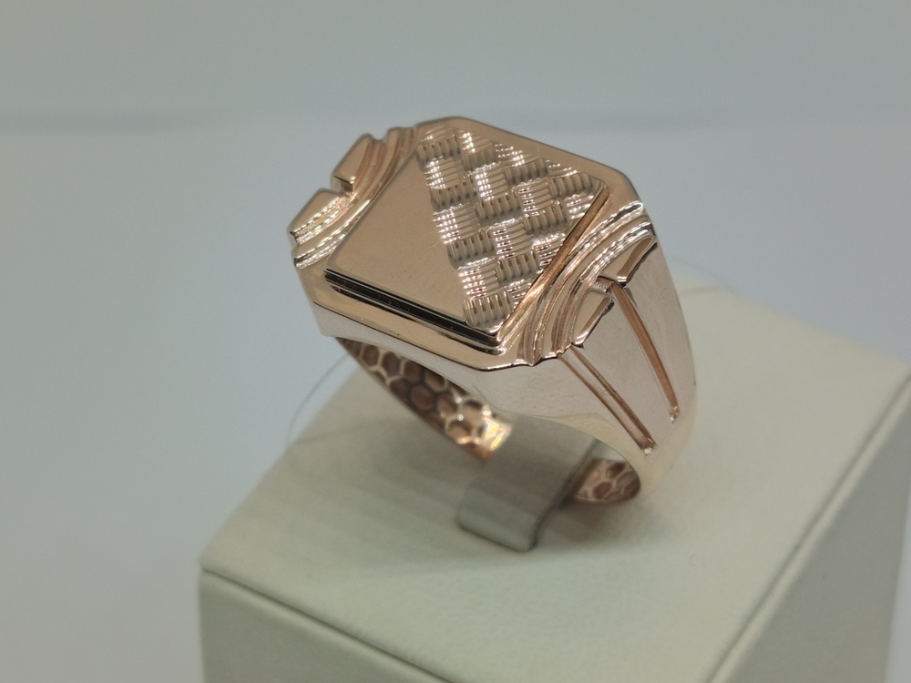 КОЛЬЦО ПЕЧАТКА без камня (Au 585)