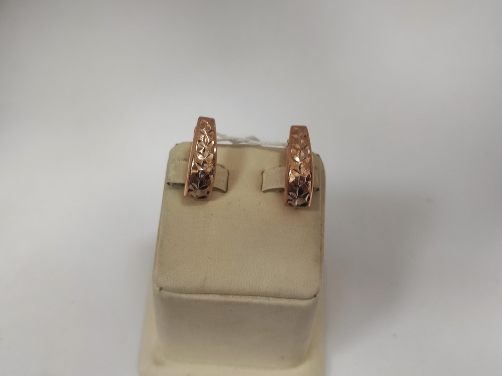 СЕРЬГИ БЕЗ КАМНЯ (Au 585)