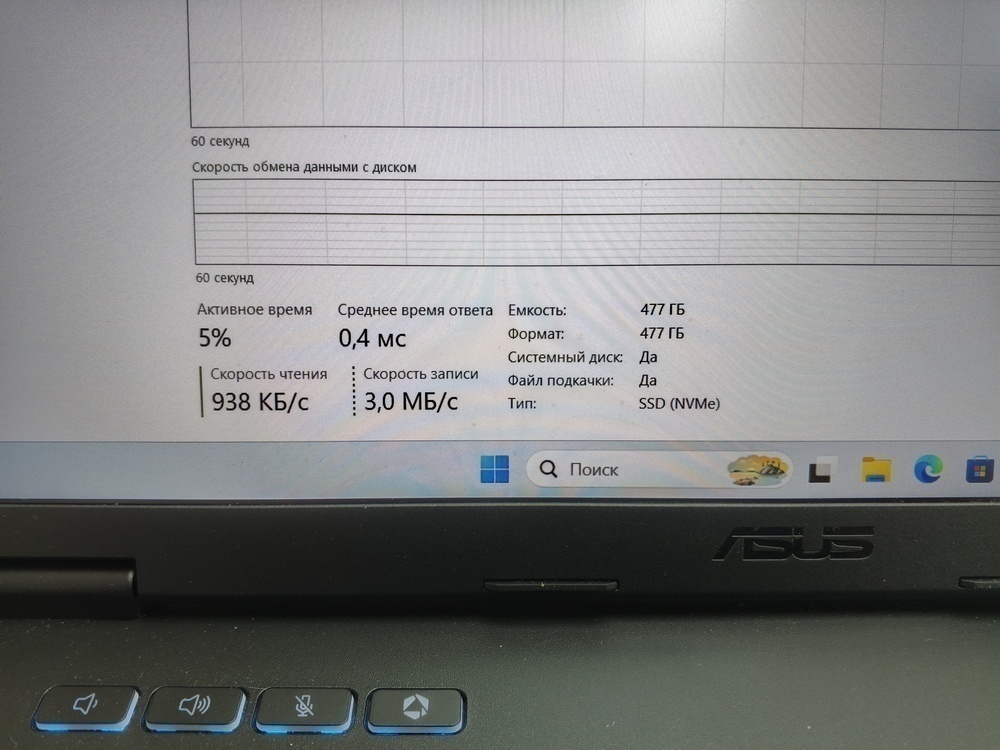 Ноутбук ASUS; Core I5-14450HX, Geforce RTX 5050, 16 Гб, 512 GB, Нет