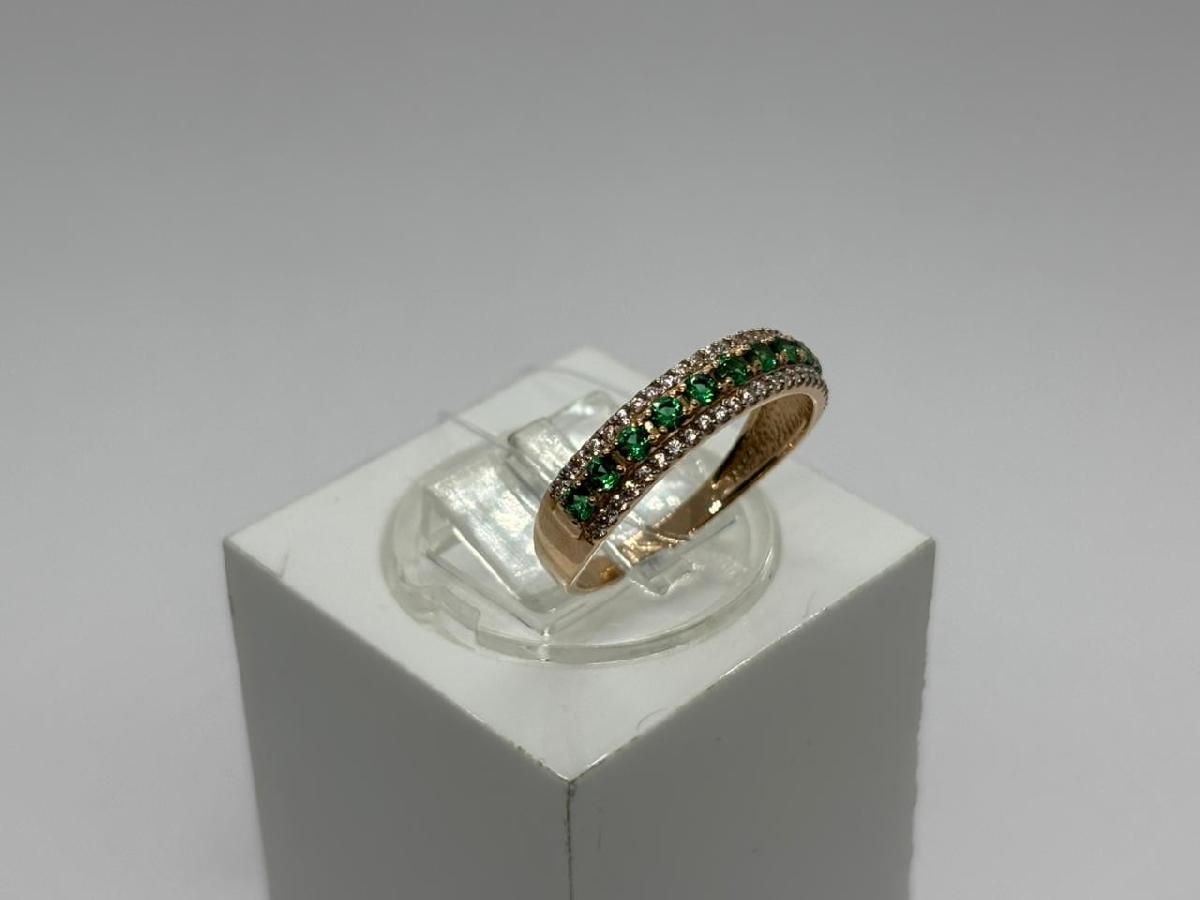 КОЛЬЦО С КАМНЯМИ (Au 585)