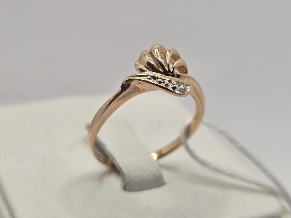 КОЛКМ585 КОЛЬЦО С КАМНЕМ (Au 585)