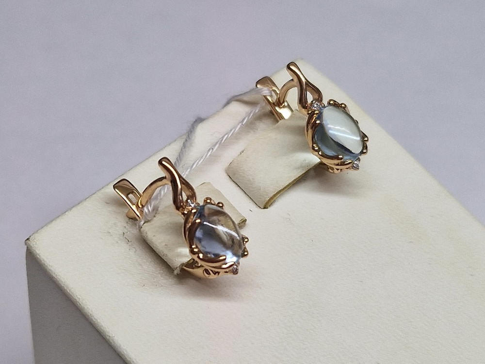 СЕРЬГИ С КАМНЯМИ (Au 585)