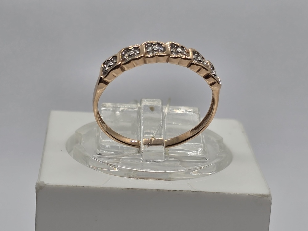 КОЛЬЦО С КАМНЯМИ (Au 585)