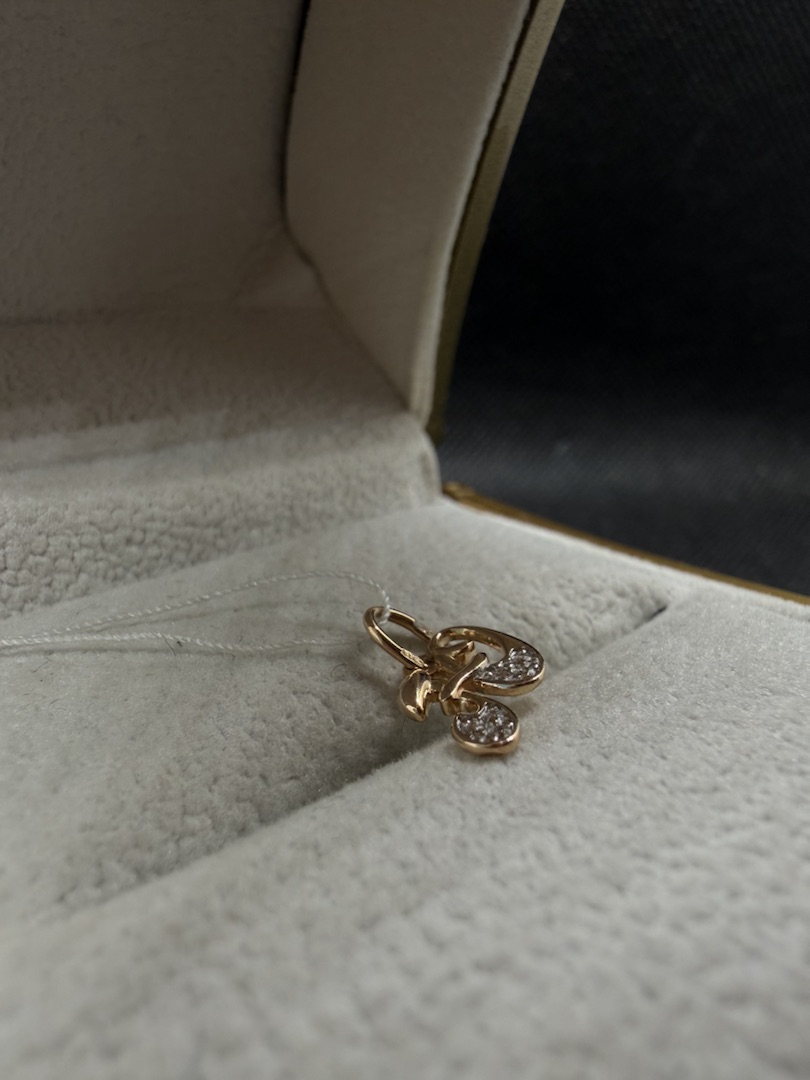 ПОДВЕСКА БУКВА Ю Au 585