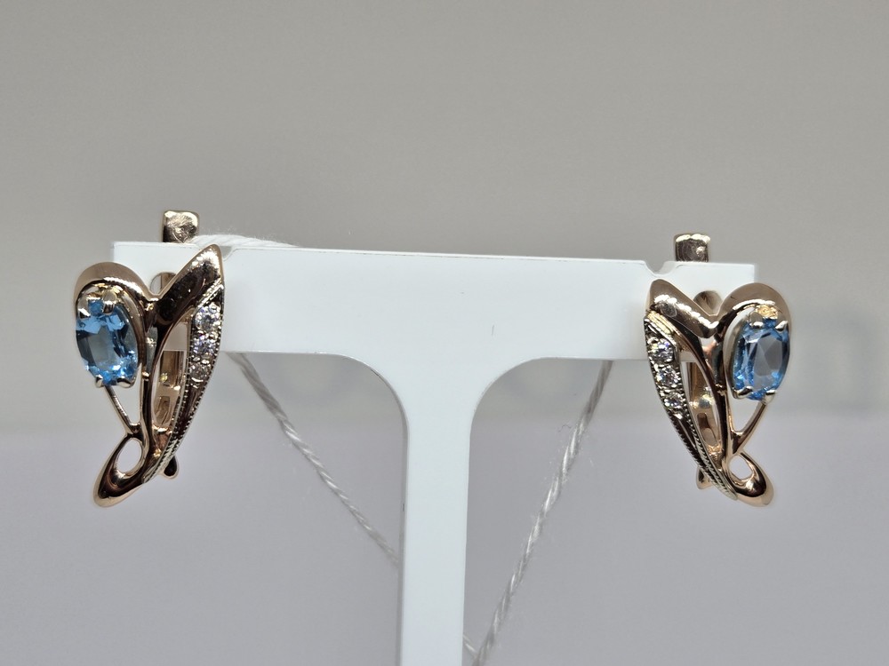 СЕРЬГИ С КАМНЯМИ (Au 585)