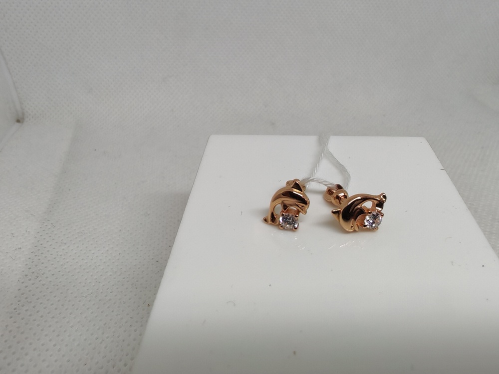 СПУС585 СЕРЬГИ ПУСЕТЫ (Au 585)