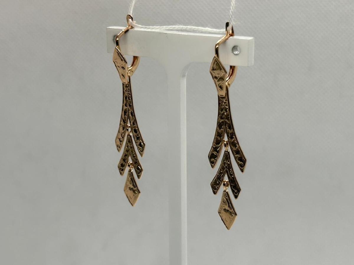 СЕРЬГИ БЕЗ КАМНЯ (Au 585)