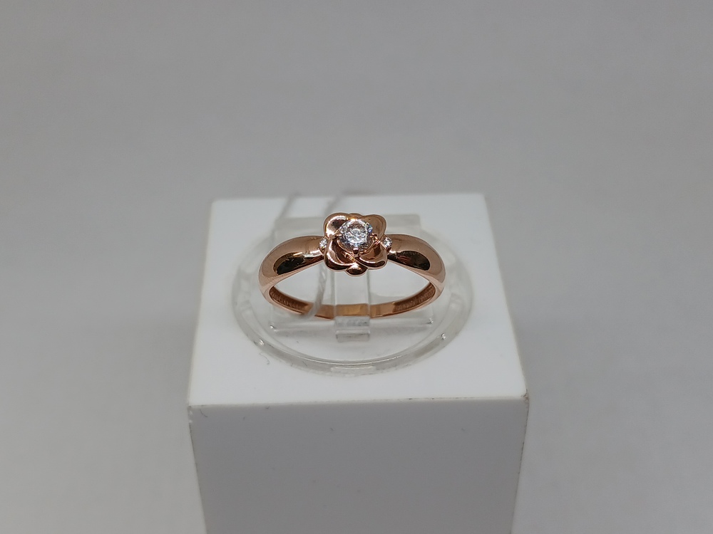 КОЛКМИ585 КОЛЬЦО С КАМНЯМИ (Au 585)