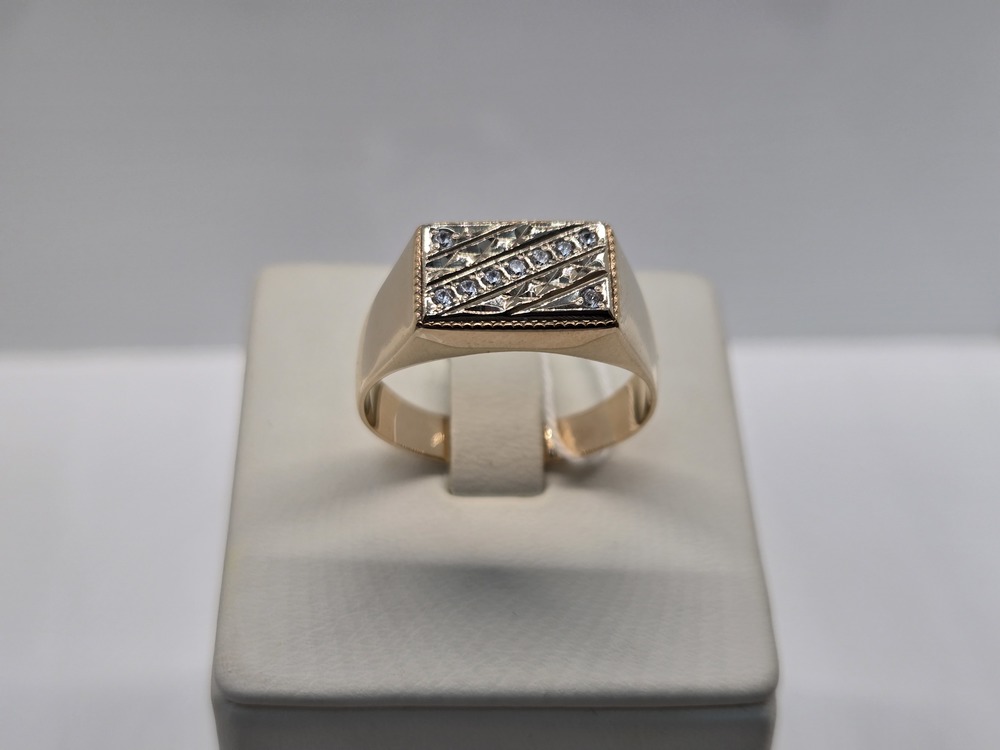 ПЕЧКМИ585 ПЕЧАТКА С КАМНЯМИ (Au 585)