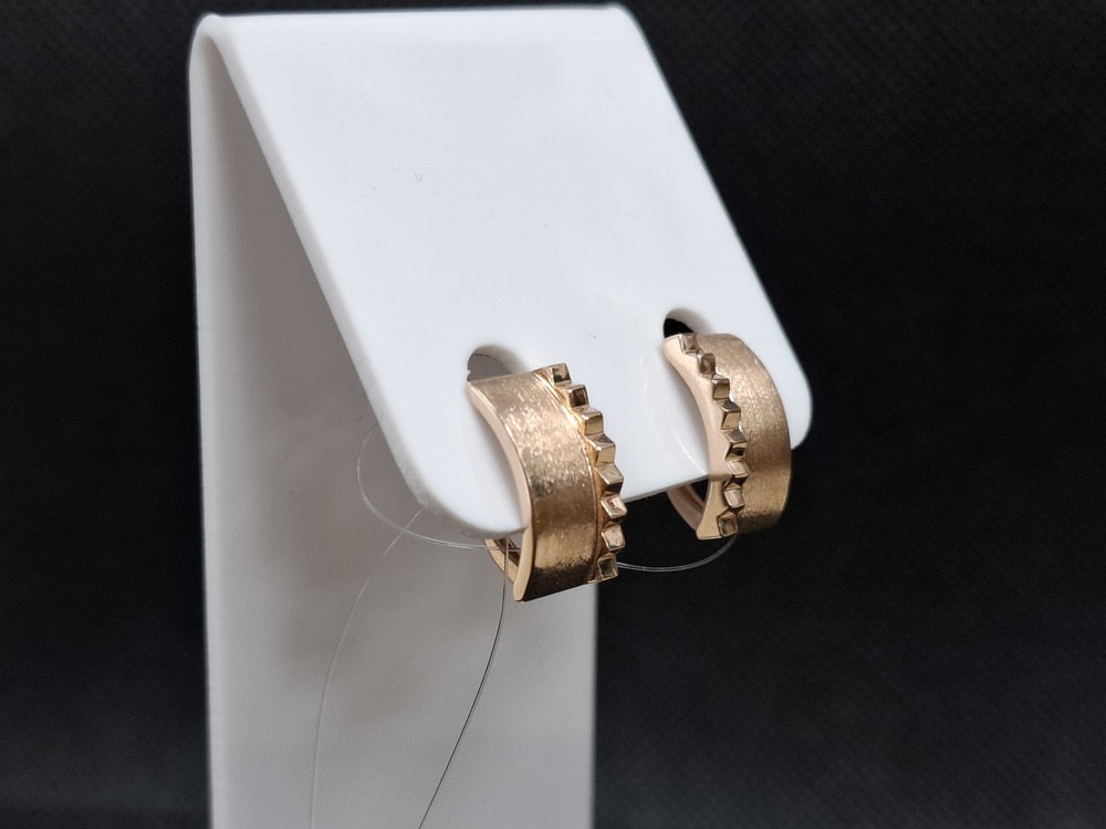 СЕРЬГИ БЕЗ КАМНЯ (Au 585)