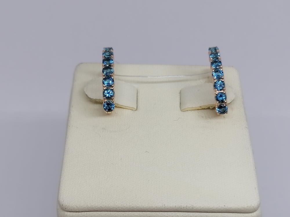 СЕРЬГИ ЛОНДОН ТОПАЗ (Au 585)